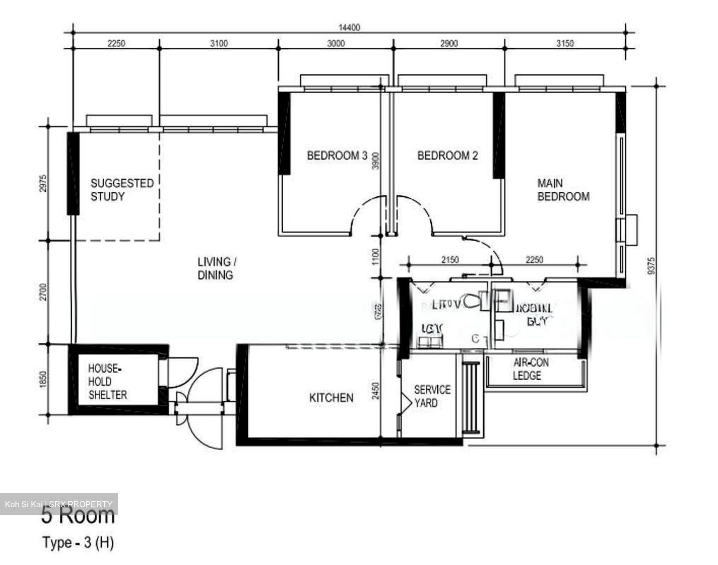 Blk 152C Bedok South Horizon (Bedok), HDB 5 Rooms #620630491
